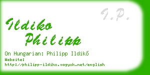 ildiko philipp business card