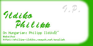 ildiko philipp business card